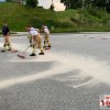 Einsatz Ölspur und Fahrbahnverunreinigung