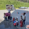 Der Kindergarten Vomperbach besuchte die Feuerwehr